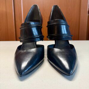 Kenneth Cole BlackLeather Pointed Toe Pump Women's 10M